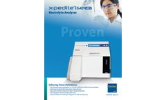 DiaSys X-pedite - Model ISE VET - Veterinary Electrolyte Analyzer Datasheet