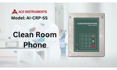Clean Room Phone | Telephone for Cleanroom and Controlled Environments | Ace Instruments - Video