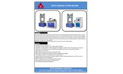 Vertex - Universal Testing Machine - Brochure