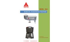 Vertex - Model 934-1 - Barcol Hardness Tester - Brochure