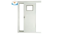 Fireproof Aluminum Wheelhouse Marine Cabin Sliding Door with Window