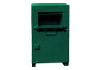 Securr - Model CB26G16 - Textile / Clothing Collection Bin with Geared Tray And Internal Rotating Baffle