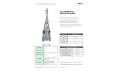 Warren Valve - Cast Carbon Steel Wedge Gate Valves - Cut Sheet