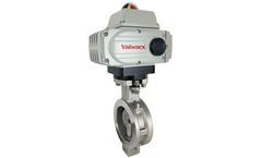 Valworx - Model 5691/5693 Series - 3Inch High Performance Butterfly Valve, Wafer, RPTFE, 110 VAC