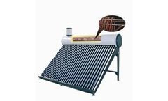 Qiruite - Model CPH-58 - 150L-360L Compact Pre-Heated Coil Pressurized Solar Water Heater System