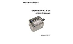 Aqua Exclusive Green Line - Model RDF 30 - Rotary Drum Filter Manual