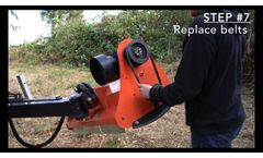 Betstco - Farmer Helper AGL Ditch Bank Mower - Belt Change - Video