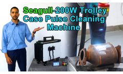 New mini 200W trolley-type seagull pulse laser cleaning machine - Video