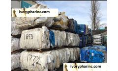 Blue regrinds - Model HDPE scrap for sale - HDPE blue drum regrind sale, bales scrap