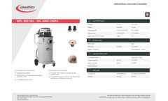 Delfin - Model MISTRAL 802 OIL - Industrial Vacuum for Coolant and Metal Chip Separation Datasheet