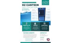 AWH - Model Generate 80 Liter  - H2 Canteen Aqua Harvesting System - Brochure