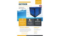 AWH - Model Geyser 400 Liters - Aqua Harvesting System - Brochure