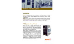 MEMS - Membrane Evaluation Systems - Brochure