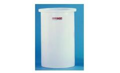 Chem Tainer - Model TC1021AA - 7 Gallon  Open Top Flat Bottom Cylindrical Tanks