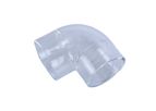 ERIKEKE - Model Transparent tube - Transparent UPVC Elbow Connector Garden Irrigation Aquarium Tank Water Pipe Connectors Equal Diameter PVC Pipe Elbow