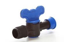 Datka - Male Blue Mini Ball Valve with Ring Tape