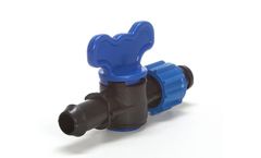 Datka - Blue Mini Ball Valve with Screw Tape