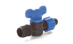 Datka - Male Blue Mini Ball Valve with Screwed Tape
