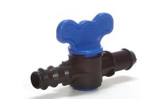 Datka - Barbed- Exit Blue Mini Ball Valve