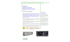 SYCATUS - Model A0020A - Laser Linewidth Measurement System - Brochure