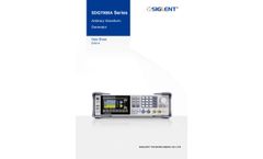 SIGLENT - Model SDG7000A - Arbitrary Waveform Generator - Brochure