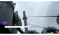 Robotic Wire Rope Flare Stack Inspection Service - Video