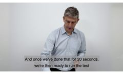 Hydrosense Legionella Swab Test Demonstration (Subs) - Video