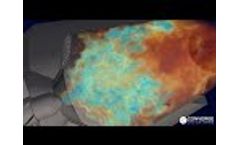 In Situ Post-Processed LDI Gas Turbine Combustor Simulation - Video
