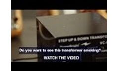 American 110-220V Intl. Voltage Transformer versus a Chinese one: Watch what happens! - Video