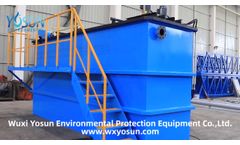 Dissolved air flotation wastewater treatment - Video