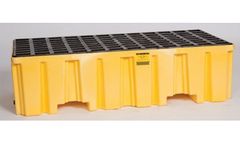 Eagle - Model 1620 - 2 Drum Pallets - Yellow with Drain