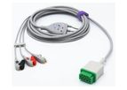 Sino-K Marquette - Model SG3112P - ECG Cable With Snap 3 Leads Connector 2001292-001