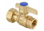 DW/OEM - Model DW-LB521 - Acs Approval Angle Type Female Lockable Water Meter Ball Valve