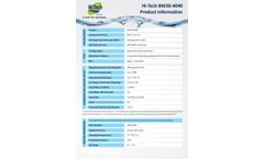 Hi-Tech - Model BW30-4040 - Industrial RO Membrane - Brochure