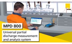 Mpd 800 Universal Partial Discharge Measurement And Analysis System - Video