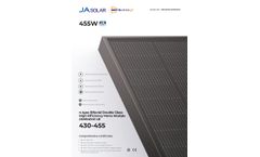 JA SOLAR - Model JAM54D41 435/LB - Bifacial Glass/Glass Module - Brochure