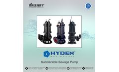 Hyden - Model 100WQ45-22-5.5 - Submersible Sewage Pump