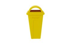 Allwin - Model ARP 60 DB- 190 - Roto Moulded Plastic Yellow Dust Bin