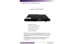 Majortel - Model MTD48/25-130-1U - DC-DC Converter System - Brochure
