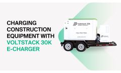 How to Charge Construction Equipment with the Voltstack Level 2 Mobile e-Charger - Video