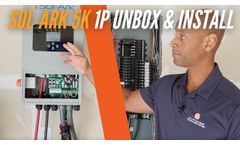 New Sol-Ark 5k 1P Unboxing & Installation - Video