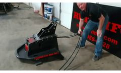 Mini-Excavator Brush Cutter by RUT MFG Brush Eliminator  - Video