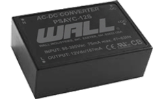 Wall Industries, Inc - Model PSAYC - PCB Mount AC/DC Switching Power Supply