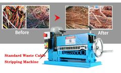 Cable Wire Stripper Machine 60-120mm | Recycling Copper from Cable Scraps #Shorts - Video