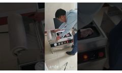 Meat vacuum skin packaging machine Small tabletop skin pack machine LSP350 - Video