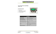 Load Cell Central - Model LBI - Economical Scale Display - Brochure
