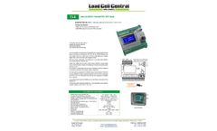 Load Cell Central - Model TLE - Load Cell Amplifier - Brochure