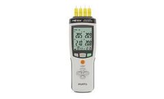 Huato - Model HE804 - Multi-Channel Handheld Thermocouple Temperature Data Logger