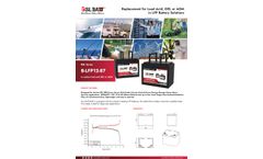 Bslbatt - 12V 87Ah Lithium Battery for Uninterrupted Marine Excursions - Brochure