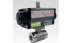 Maros - 2-Way Stainless Steel Sand Blasted Finish Ball Valve